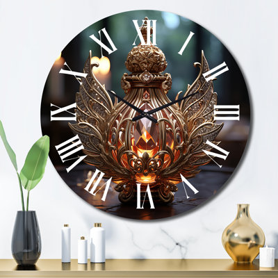 Horloge murale rétro en forme de V