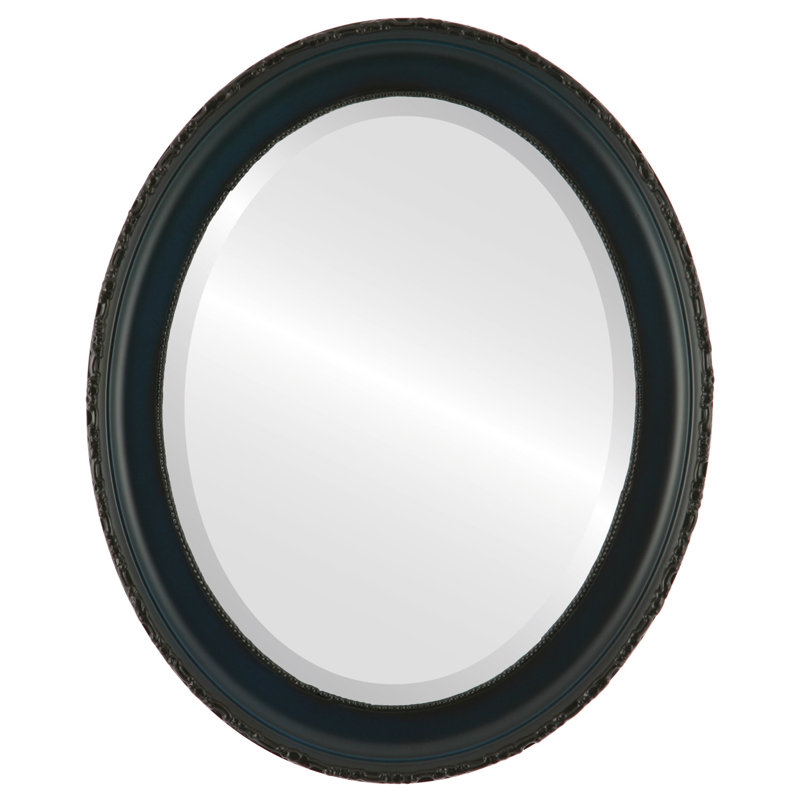 Miroir décoratif biseauté Reposa, H 42,63 po x l 32,63 po, Bleu royal