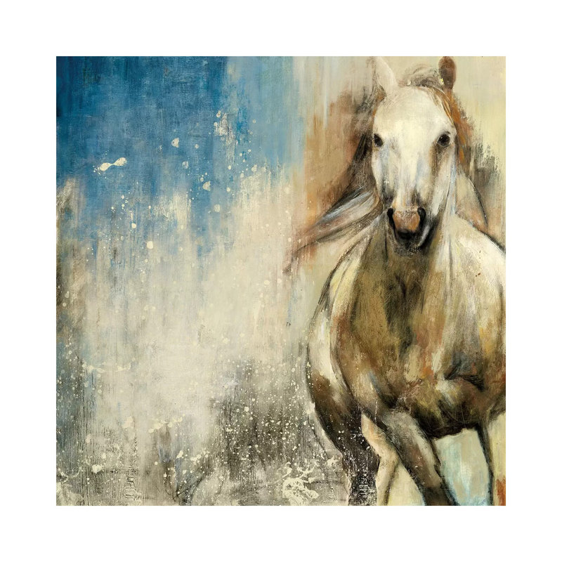 Horses I by PI Studio - Wrapped Canvas Painting, 30.48 cm H x 30.48 cm W