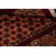 Tapis unique en laine noué à la main rouge / beige nouvel âge Balouch 3 pi 1 po x 4 pi 9 po Nolberto