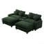 Canapé modulaire rembourré en chenille avec repose-pieds amovible, ports USB, porte-gobelets et grande boîte de rangement pour la vie moderne-1570964876