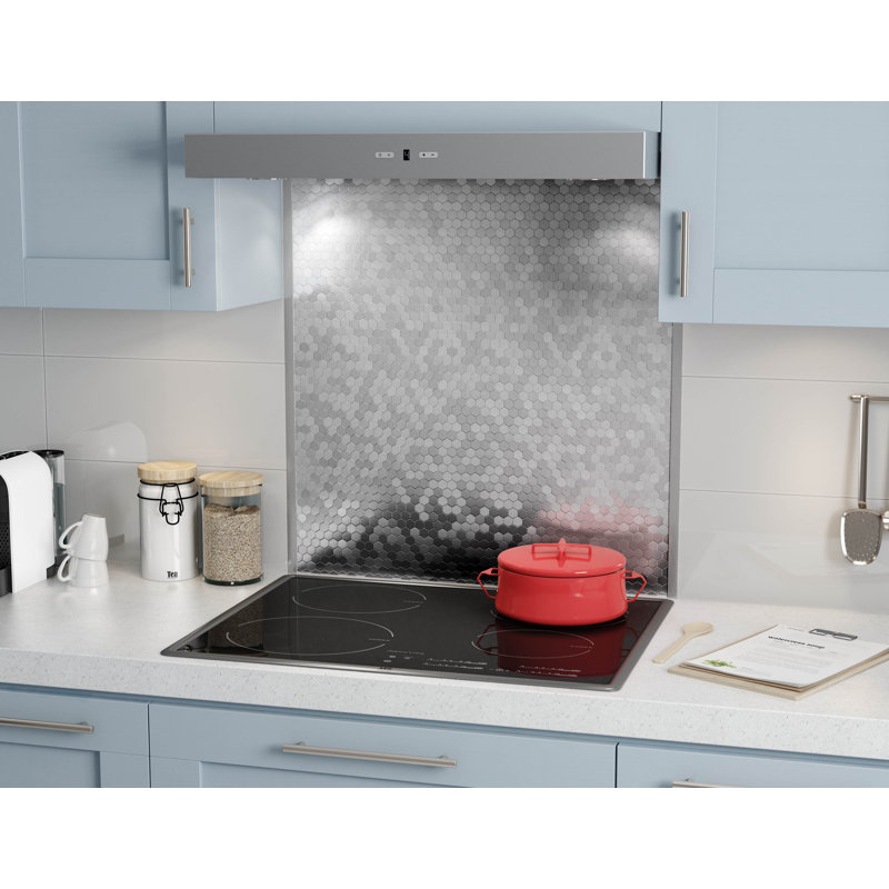 Hexagonia Peel & Stick Aluminum Honeycomb Mosaic Tile