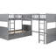 Lit mezzanine simple avec deux tiroirs, gris et confortables et tiroirs offrant un espace fonctionnel-1742533726