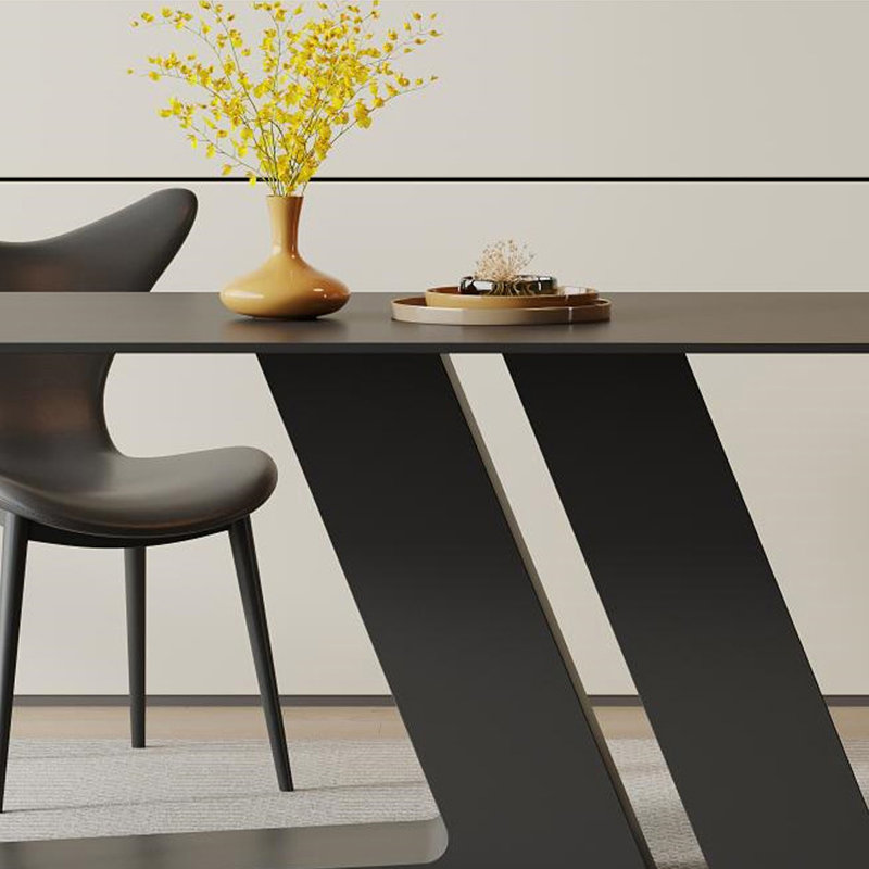 Simple and modern creative dining table, 29.53"H x 55.12"L x 31.5"W