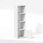 Bibliothèque à 4 niveaux avec armoire de rangement Luder