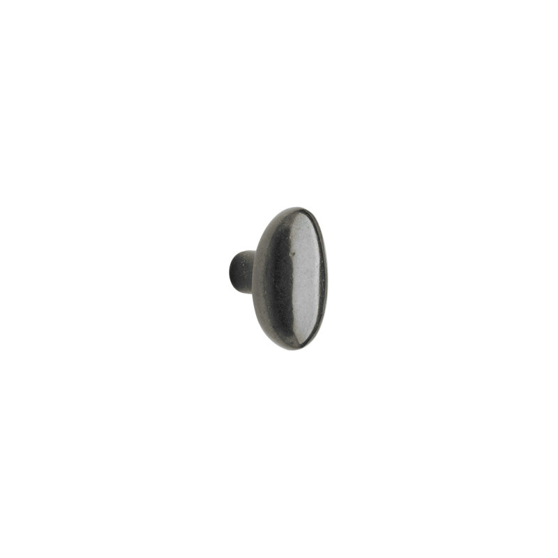 Potato Bronze Oval Knob, Silicon Bronze Dark Lustre