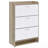 3-Tier Engineered Wood Shoe Storage Cabinet-1422997319