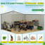 10x10 Ft Outdoor Steel Storage Shed, Large Metal Tool Sheds With Lockable Doors & Air Vent-103236269