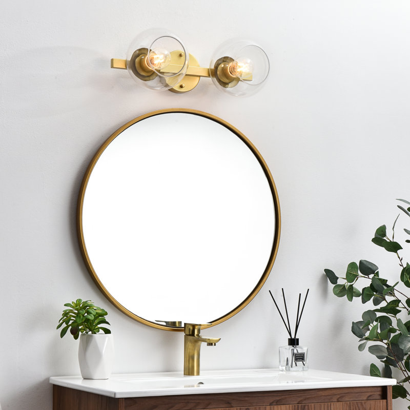 Nathalie Armed Sconce, Brass, 2 Lights, 7" H x 17" W x 17" D