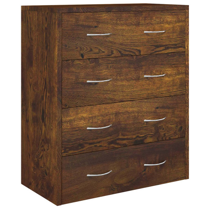 Vanwinkle 60cm W 4 - Drawer Chest of Drawers, Smoked Oak
