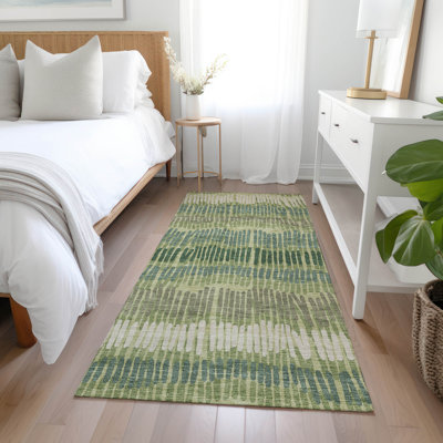 Rectangle Malek Rectangle 1'8" X 2'6" Indoor/Outdoor Area Rug with Non-Slip Backing