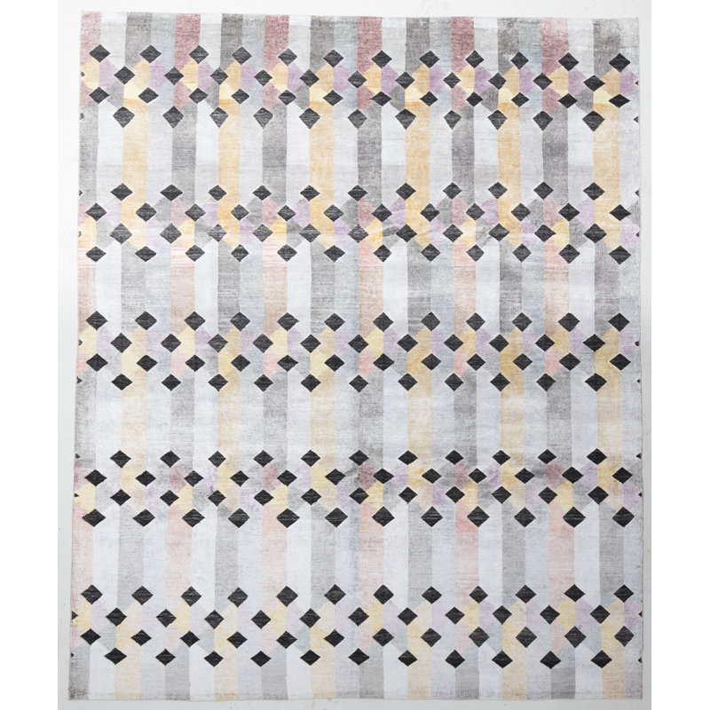 Hand Knotted Chevron Rug