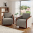 Upholstered Swivel Barrel Chair