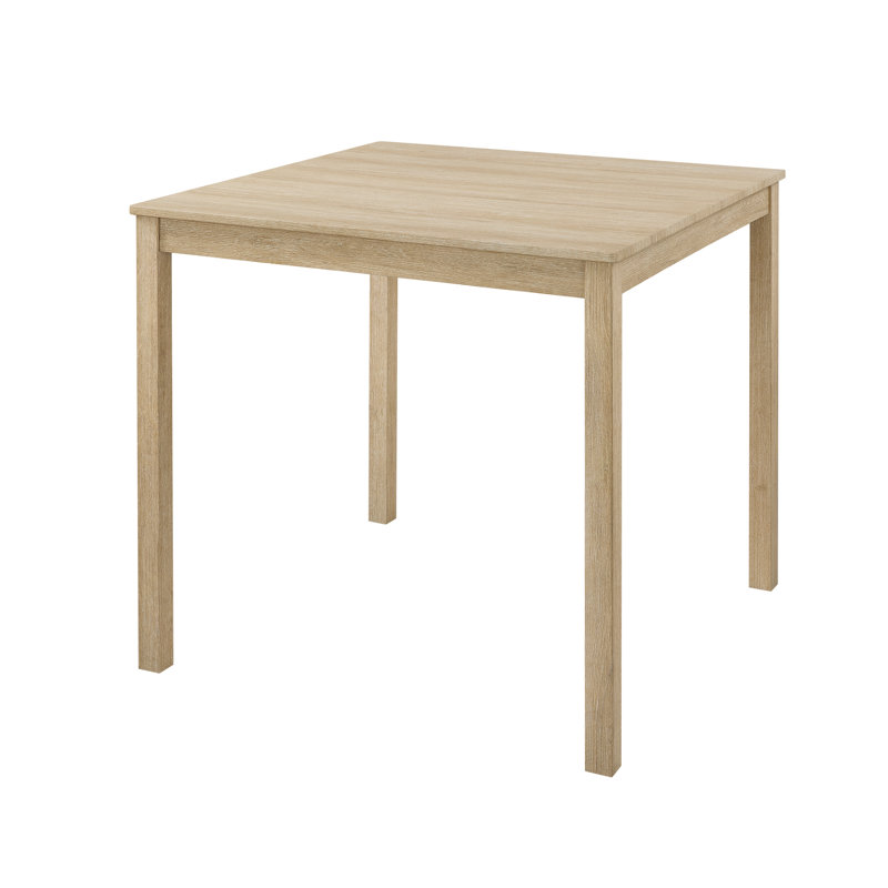 Table carrée en chêne clair Clover