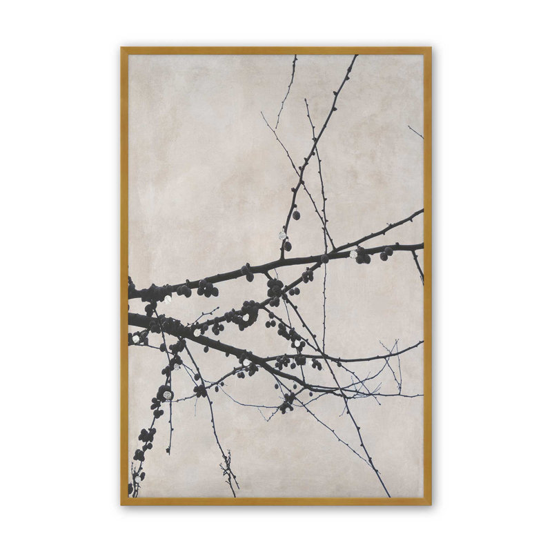 "Structure de croissance II" par Michael Willett, reproduction d'art sur toile, Encadrement ouvert sans papier mat, Doré