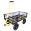 (Chariot à roues solide noir et jaune)-122456961