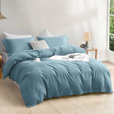 Luxury 4-Piece Microfiber Duvet Cover Complete Set