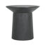 Table d'appoint à piédestal en bois - P 20 x 19 po - Noir