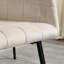 Chaise de salle à manger en velours crème 1 pièce avec - Confortable, ergonomique, pour la cuisine et le salon, couleur d'assemblage facile, ergonomique, fabrication, à assembler-1137963898