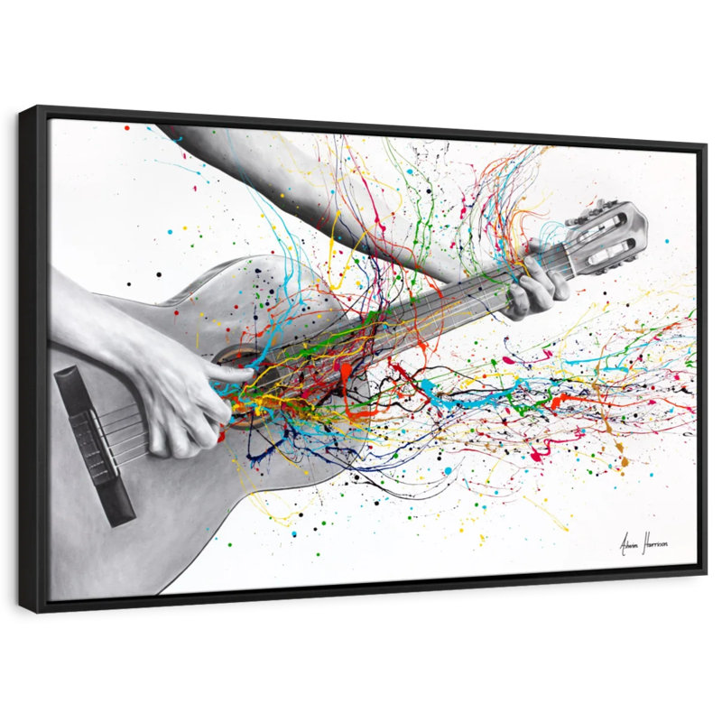 «Guitare acoustique solo», H 9 po x l 13 po