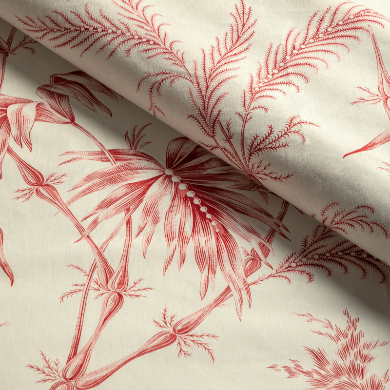 Louverne Lauziere 100% Cotton Fabric, Red