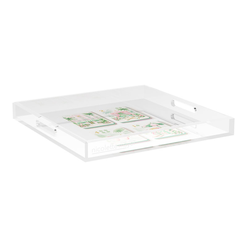Decorative Tray, 2" H x 18" W x 18" D