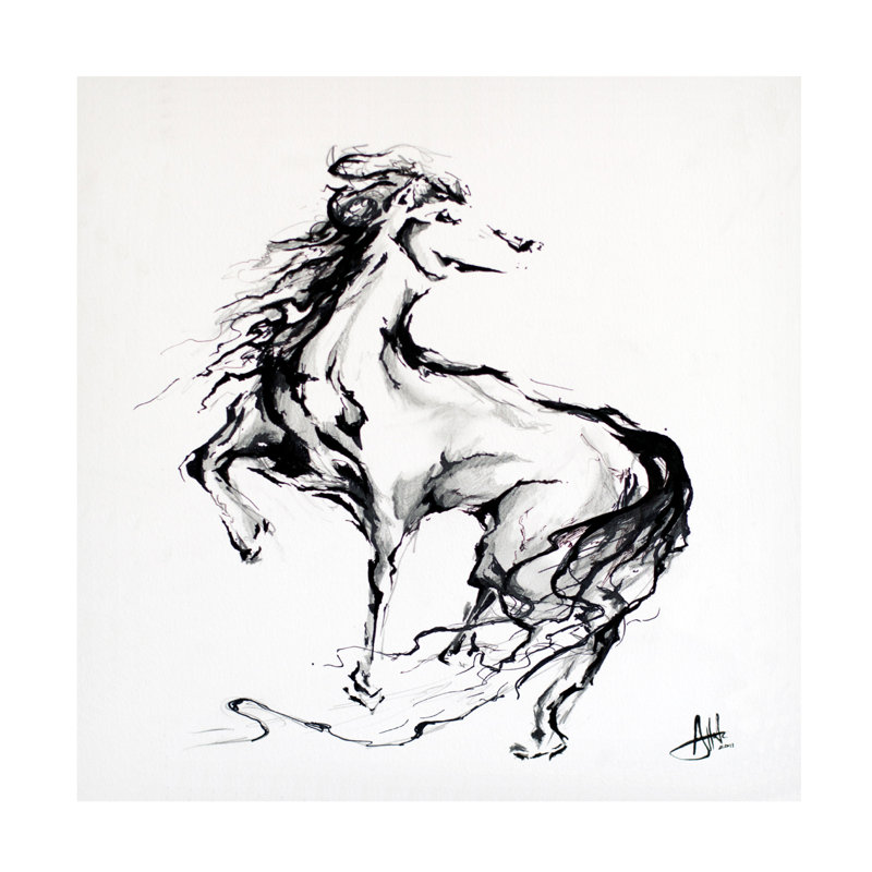 Art sur toile Marc Allante, H 18 po x l 18 po