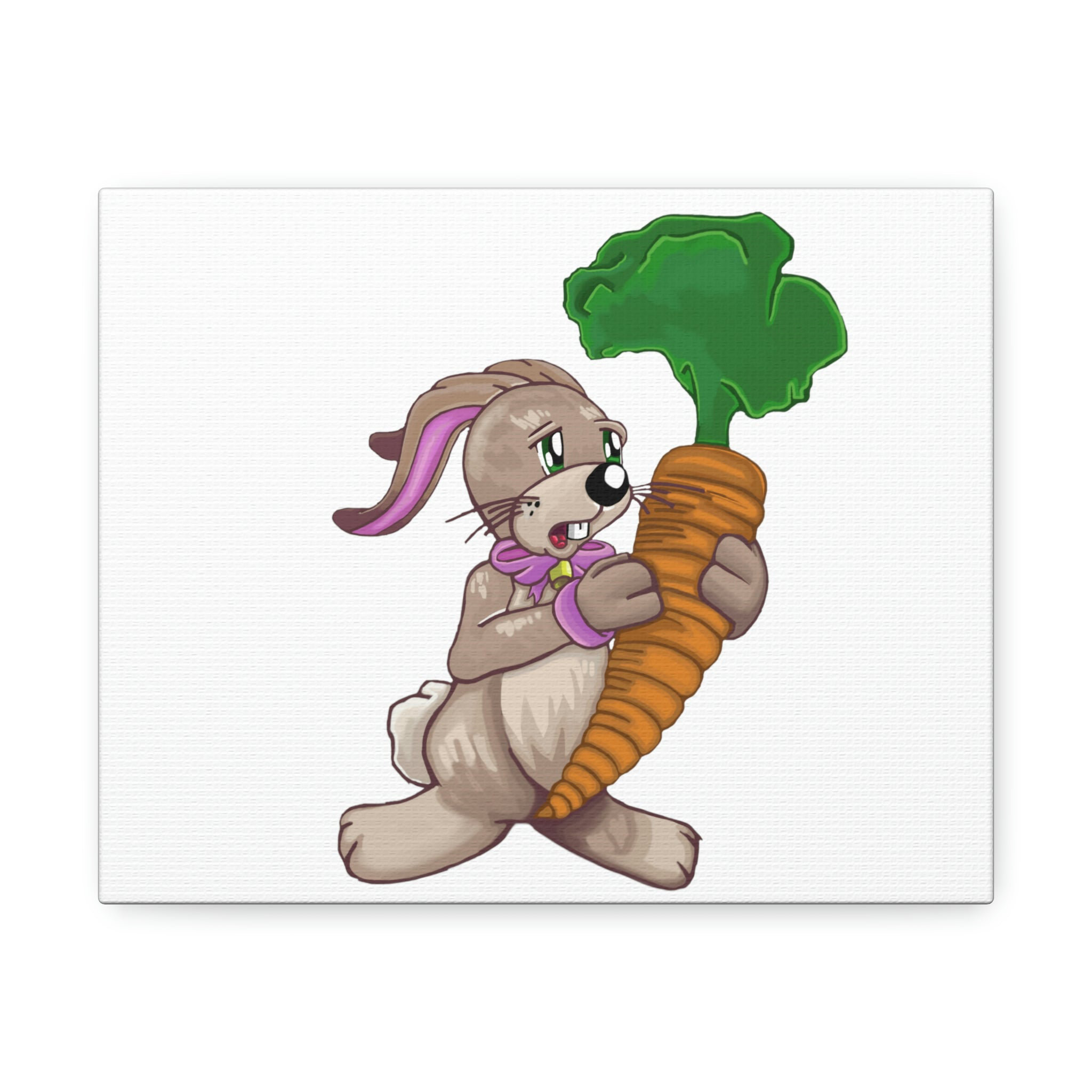 Rosalind Wheeler Rabbit with Carrot - Unframed Illustration on Canvas ...