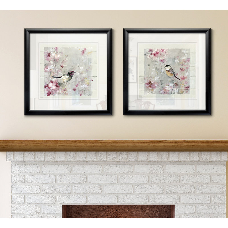 « assiste pretty shiplap i », ensemble de 2 reproductions encadrées, Cadre noir