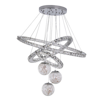 Baiden 3 - Light Sliver LED Geometric Pendant