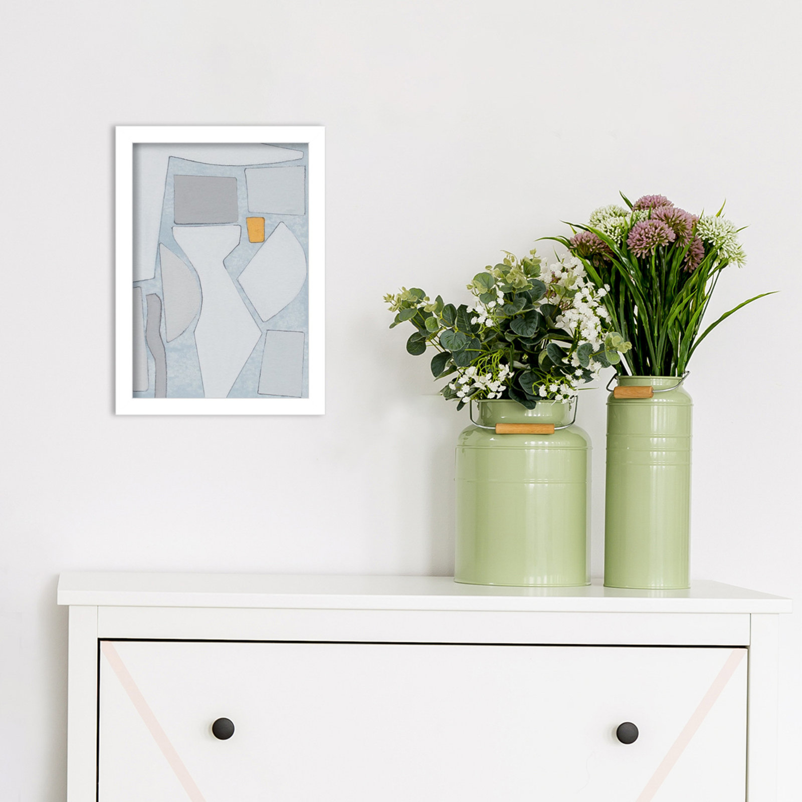 Femi "Elements of the Chateau IV" Print, White, 41" H x 29" W x 1" D