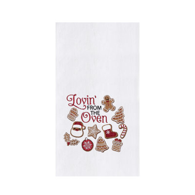 Serviette de Noël brodée Lovin 'From The Oven