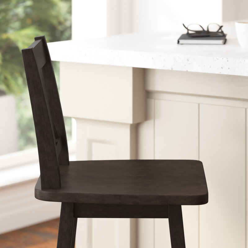 Tabouret de bar et de comptoir Bakersville, Tabouret de bar (siège d'une hauteur de 28,5 po), Brun