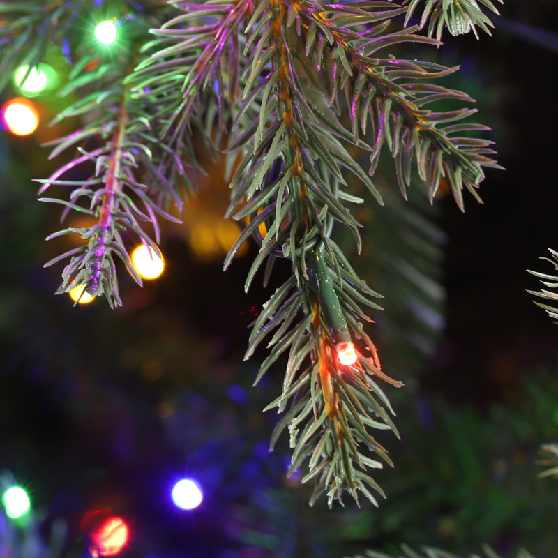 Sapin de Noël artificiel vert avec lumières Leilonie, 11' H