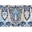 Tapis bleu et bleu clair de haute qualité noué à la main