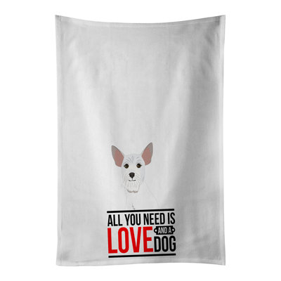 Ensemble de 2 serviettes de cuisine Schnauzer