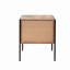 Ensemble de table de chevet 2 pièces, style industriel