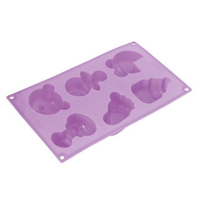 Cuisivin Pavoni 6 Cup Non-Stick Silicone Mould with Lid