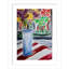 Montpellier Blue Vase And Window Box Framed On Paper by Montpellier Print-1582514927-1582514928