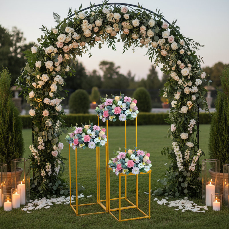Support à fleurs 3 pièces
