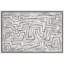 Œuvre abstraite ligne noire labyrinthe, images de salon moderne, impression sur toile giclée sur toile encadrée-126054311-126054316