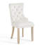  Chaise de salle à manger capitonnée, chaises rembourrées avec tête de clou et anneau de traction-1250229152