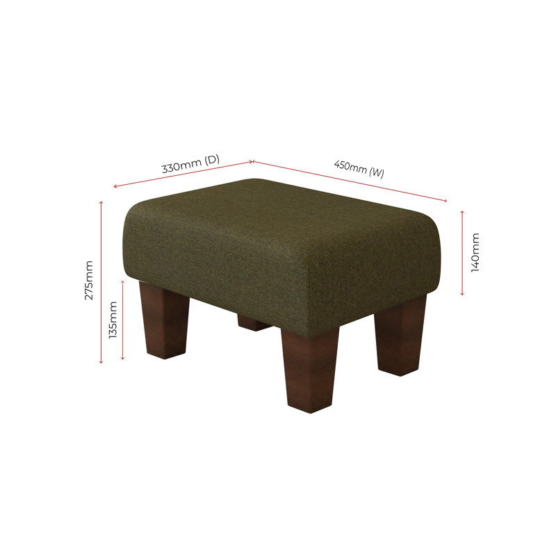 Autryville Wood Contemporary Leg, Mahogany, Poz, Cyprus Green