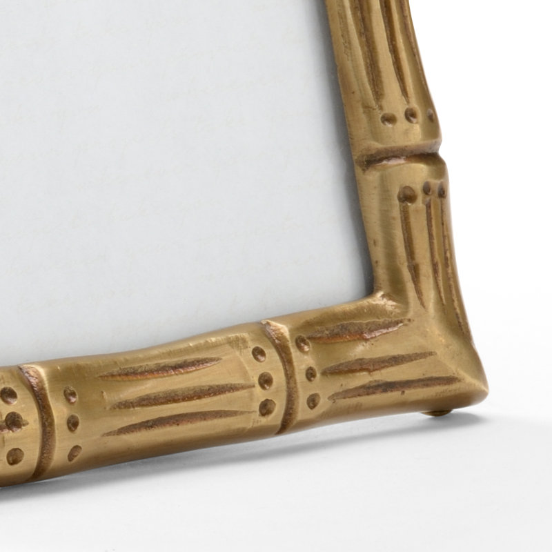 Metal Single Picture Frame in Antique/Clear, 4" x 6"