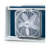 Lasko 20" 3-Speed Weather Shield Performance Box Fan W/ Easy Carry Handle, White