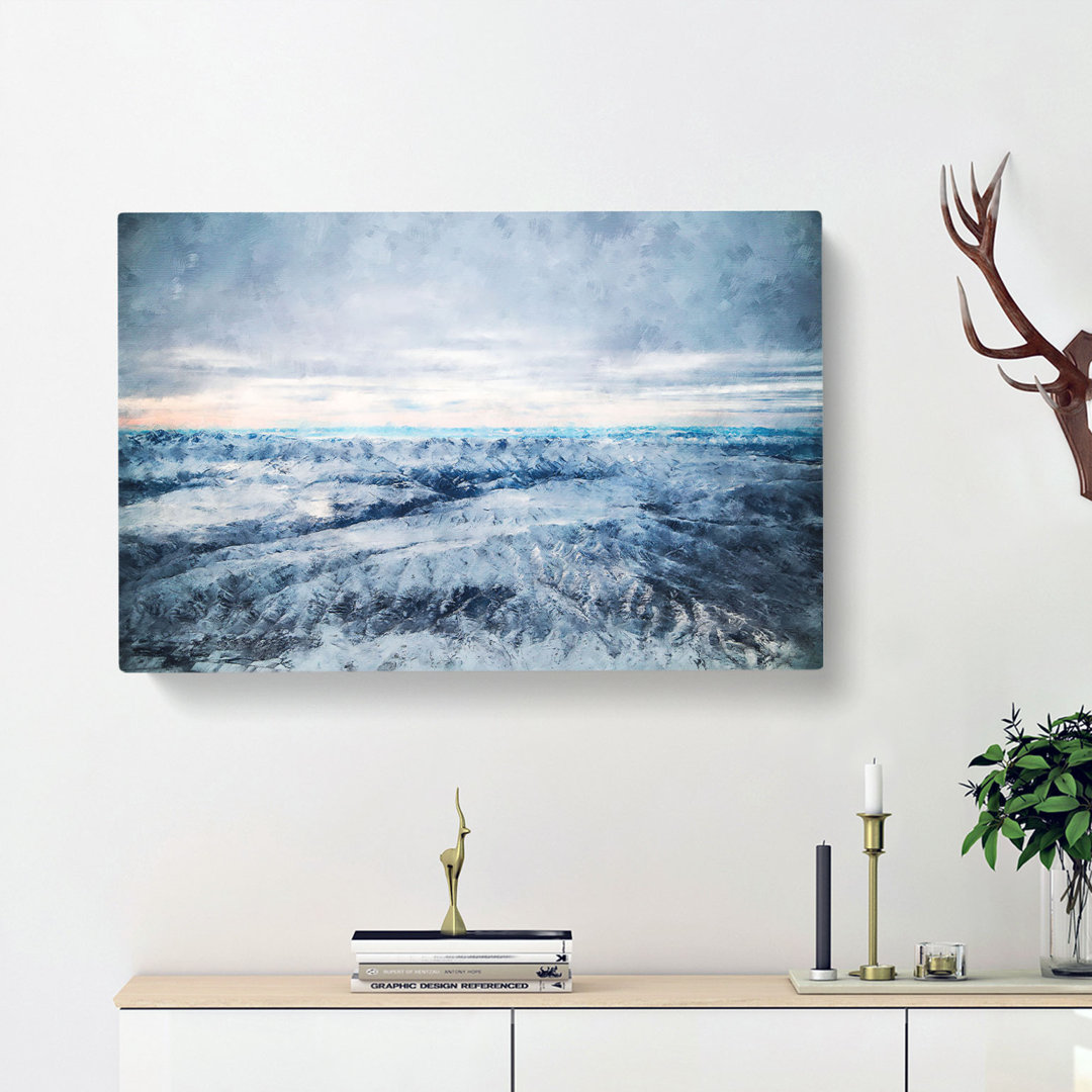 Mountains Of Dushanbe In Tajikistan - Wrapped Canvas