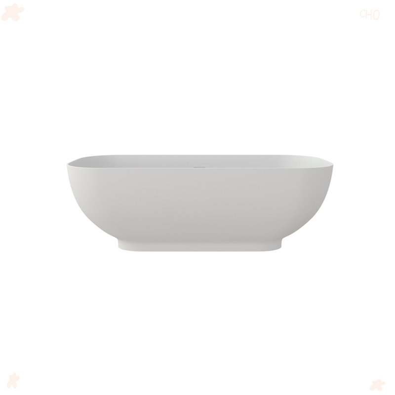 65" Solid Surface Soaking Bathtub