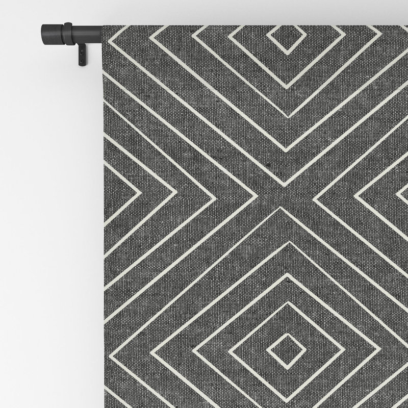Rideau occultant en polyester Wulfe, L 50 po x L 96 po