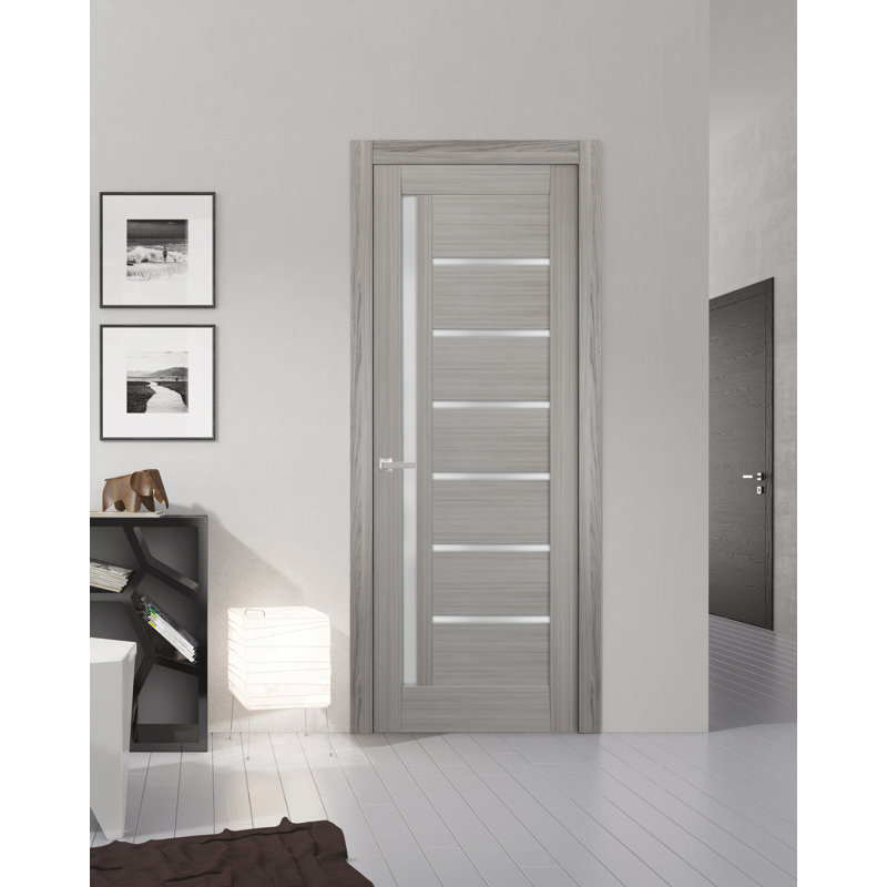 Porte standard gris Quadro, 32 po x 80 po