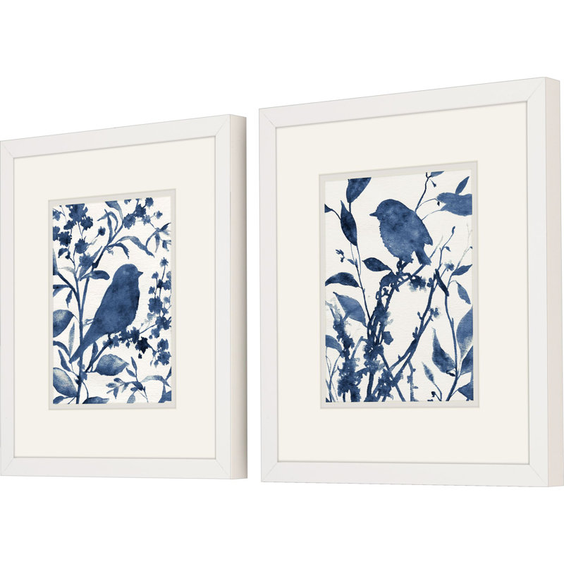 Silhouette de merle bleu S / 2